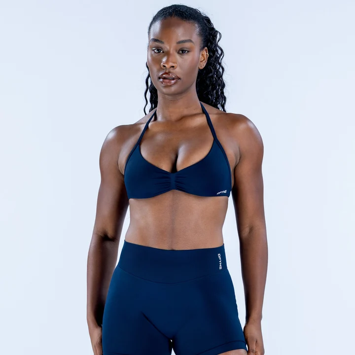 Impact Strappy Bra - Bleu INK